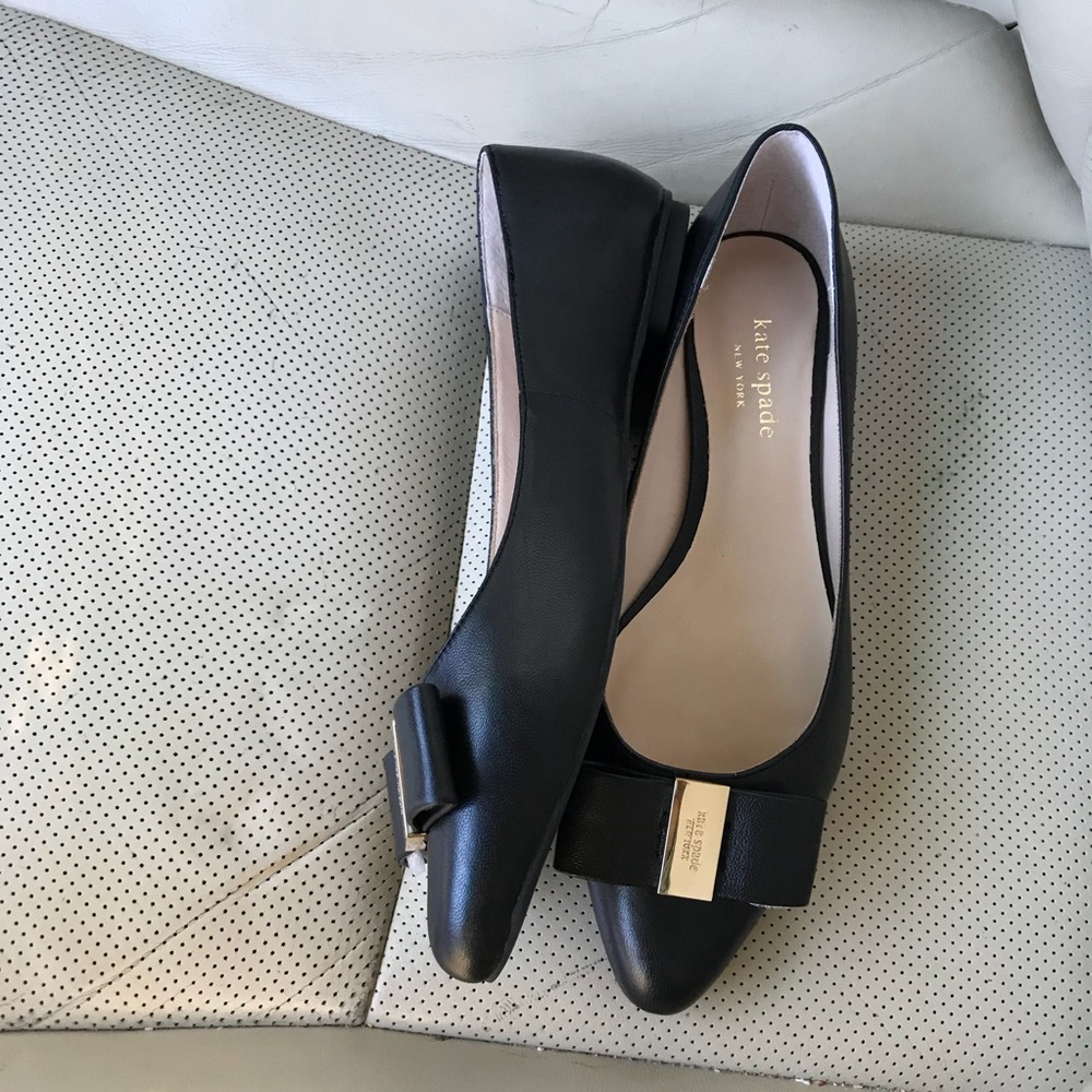 SALE 🛍 Kate Spade Norah black bow flats